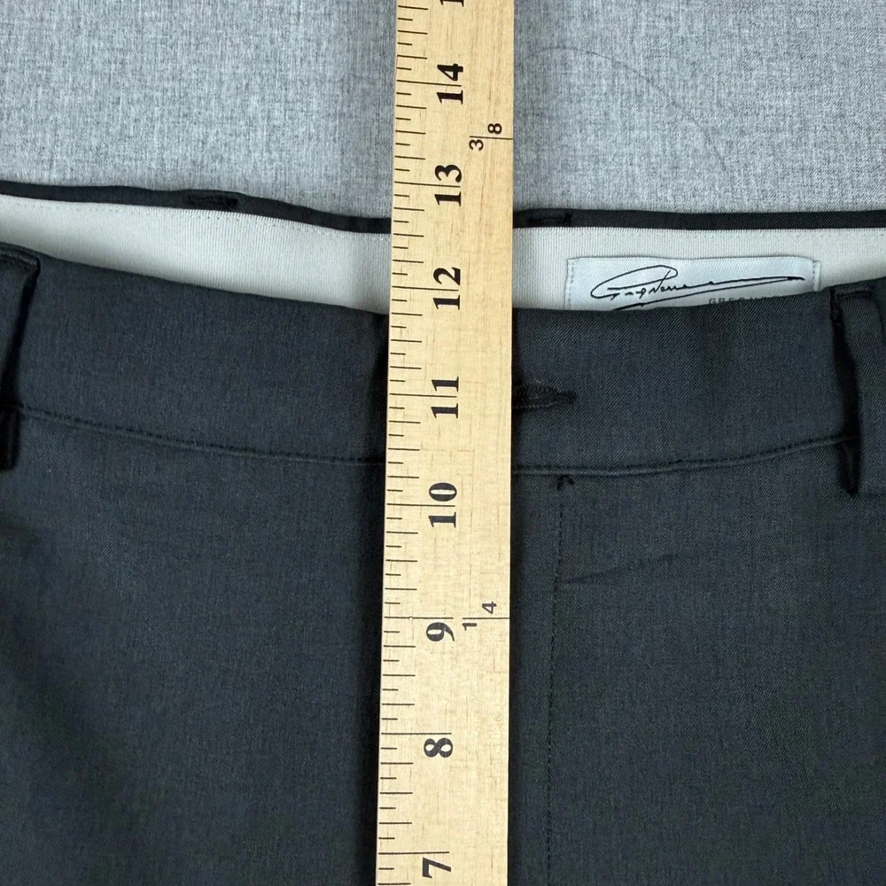 Greg Norman Mens Shark Performance Golf Pants 36x30 Dark Gray Flat Front Stretch